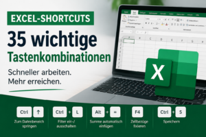 35 wichtige Shortcuts in Excel.